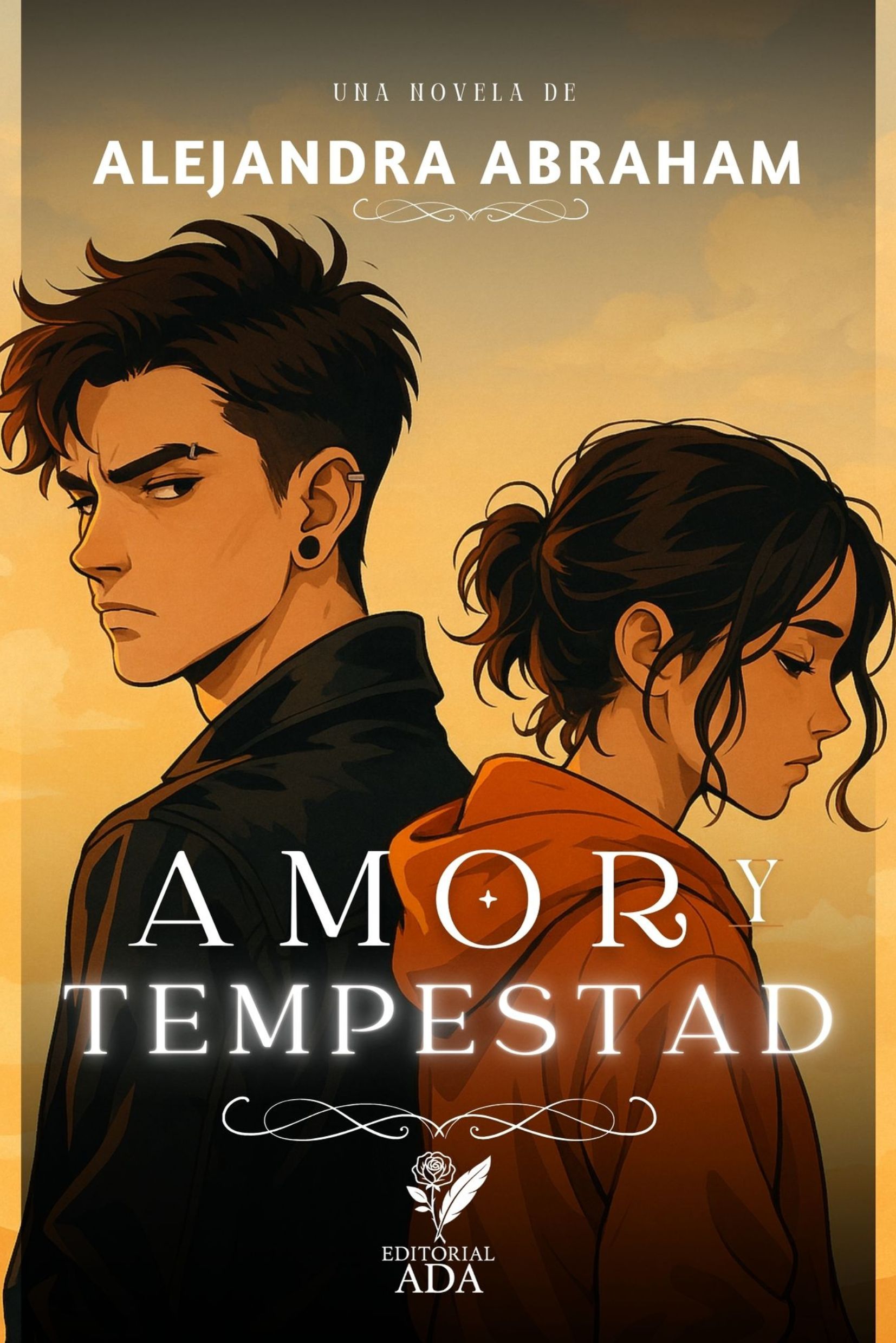 Portada del libro Amor y tempestad por Alejandra Abraham